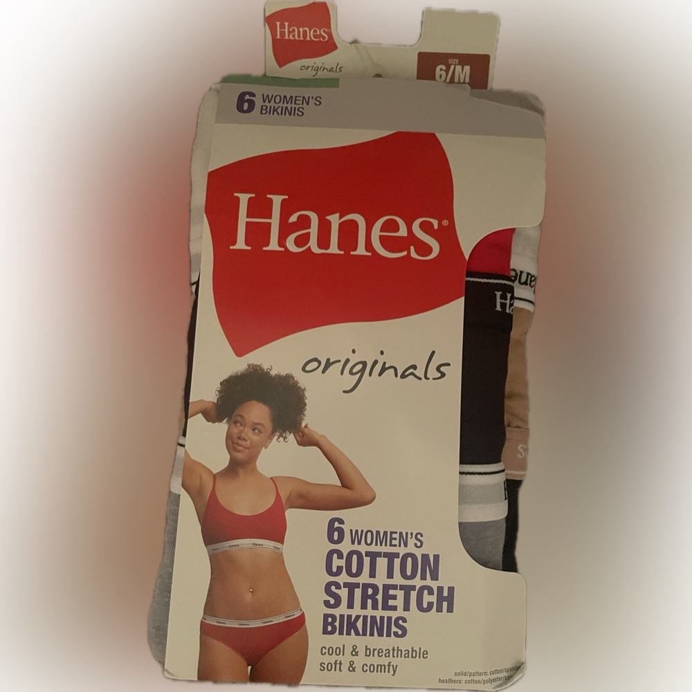 Hanes Originals Women's Cotton Stretch Bikinis - Multicolor Pack